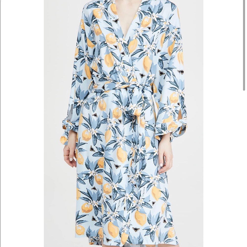 Mason grey Tuscan sun kimono robe NWT